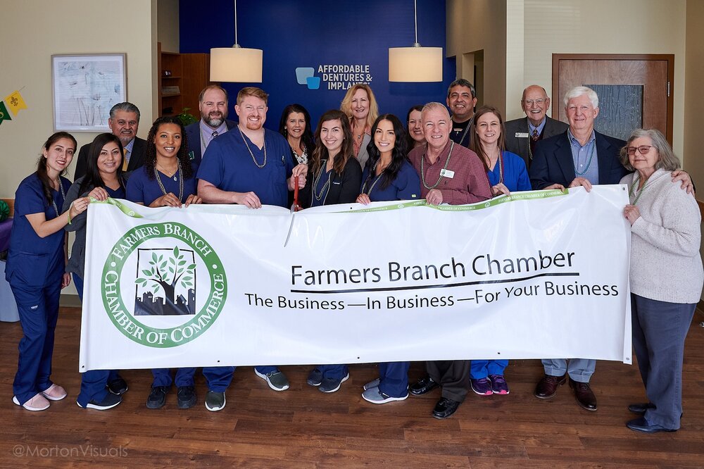 Ribbon Cutting Ceremony For Affordable Dentures & Implants In North Dallas